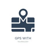 gps con el icono del placeholder en estilo de moda del diseño gps con el icono del placeholder aislado en el fondo blanco gps con libre illustration gps con el icono del placeholder en estilo de moda del diseño gps con el icono del placeholder aislado en el fondo blanco gps con libre illustration