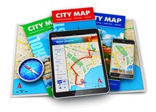GPS navigation, travel and tourism concept vector illustration GPS navigation, travel and tourism concept vector illustration