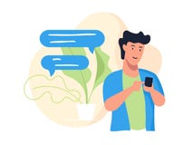 Grabb med telefonen stock illustrationer Grabb med telefonen stock illustrationer