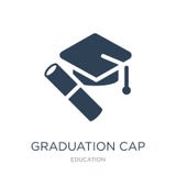 graduatie GLB en diplomapictogram in in ontwerpstijl graduatie GLB en diplomapictogram op witte achtergrond wordt geïsoleerd die royalty-vrije illustratie graduatie GLB en diplomapictogram in in ontwerpstijl graduatie GLB en diplomapictogram op witte achtergrond wordt geïsoleerd die royalty-vrije illustratie
