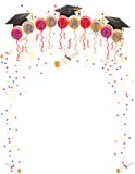 Graduation Ballons and confetti for celebration