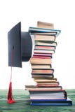 Graduation cap fixed between stock photography Graduation cap fixed between stock photography