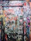 Graffiti de salle de bains de NYC image stock Graffiti de salle de bains de NYC image stock