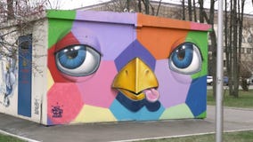Graffiti with flags and cartoons. royalty free illustration Graffiti with flags and cartoons. royalty free illustration