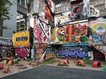 Graffiti sulla parete di Bangkok 02 immagini stock libere da diritti Graffiti sulla parete di Bangkok 02 immagini stock libere da diritti