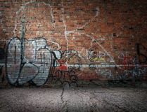 Graffiti on the wall stock photos Graffiti on the wall stock photos