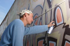 Graffity painter Stock Photography Graffity painter Stock Photography