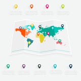 Grafico di informazioni della mappa royalty illustrazione gratis Grafico di informazioni della mappa royalty illustrazione gratis