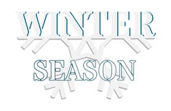 Grafiek voor wintertijd - tekst op de helft van een sneeuwvlok royalty-vrije illustratie Grafiek voor wintertijd - tekst op de helft van een sneeuwvlok royalty-vrije illustratie