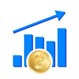 Grafiki przyrostowy bitcoin royalty ilustracja Grafiki przyrostowy bitcoin royalty ilustracja