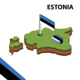 Grafische isometrische Karte der Informationen und Flagge von ESTLAND isometrische Illustration des Vektors 3d vektor abbildung Grafische isometrische Karte der Informationen und Flagge von ESTLAND isometrische Illustration des Vektors 3d vektor abbildung