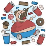 Grafische kindzwaarlijvigheid vector illustratie Grafische kindzwaarlijvigheid vector illustratie