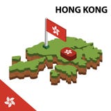 Grafisk isometrisk översikt för information och flagga av HONGKONG isometrisk illustration f?r vektor 3d stock illustrationer Grafisk isometrisk översikt för information och flagga av HONGKONG isometrisk illustration f?r vektor 3d stock illustrationer