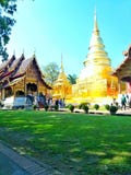 Gramado dentro de Wat Phra Singh Thailand imagens de stock Gramado dentro de Wat Phra Singh Thailand imagens de stock
