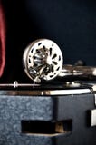 Gramophone αναδρομική κινηματογράφηση σε πρώτο πλάνο μουσικής βελόνων υγιής Στοκ Εικόνες Gramophone αναδρομική κινηματογράφηση σε πρώτο πλάνο μουσικής βελόνων υγιής Στοκ Εικόνες