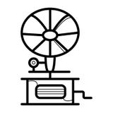Gramophone διάνυσμα εικονιδίων απεικόνιση αποθεμάτων Gramophone διάνυσμα εικονιδίων απεικόνιση αποθεμάτων
