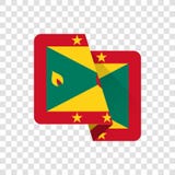 Granada - bandeira nacional ilustração do vetor Granada - bandeira nacional ilustração do vetor