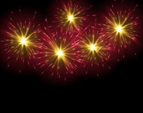 Grand affichage de feux d'artifice illustration libre de droits Grand affichage de feux d'artifice illustration libre de droits