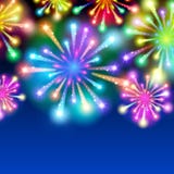 Grand affichage de feux d'artifice - fond d'illustration de vecteur illustration libre de droits Grand affichage de feux d'artifice - fond d'illustration de vecteur illustration libre de droits
