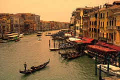 Grand Canal Before Sunset Stock Photography Grand Canal Before Sunset Stock Photography