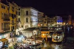 Grand Canal in Venice at night Royalty Free Stock Photography Grand Canal in Venice at night Royalty Free Stock Photography