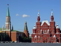 Grand dos rouge, Moscou, Russie Images libres de droits Grand dos rouge, Moscou, Russie Images libres de droits