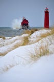Grand Haven Light House royalty free stock images Grand Haven Light House royalty free stock images