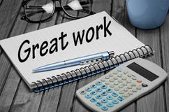 Grand mot de travail Photos stock Grand mot de travail Photos stock