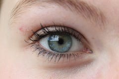 Grand oeil bleu Photographie stock Grand oeil bleu Photographie stock
