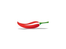 Grand poivre de piments rouges pour l'illustration de conception de logo illustration libre de droits Grand poivre de piments rouges pour l'illustration de conception de logo illustration libre de droits