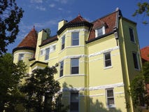Grande Chambre jaune à Georgetown image stock Grande Chambre jaune à Georgetown image stock