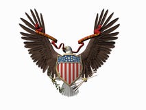 Grande guarnizione americana, unum di pluribus di E. Fotografia Stock Grande guarnizione americana, unum di pluribus di E. Fotografia Stock