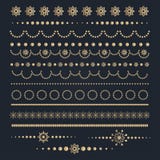 Grande insieme degli elementi calligrafici di progettazione di Natale illustrazione vettoriale Grande insieme degli elementi calligrafici di progettazione di Natale illustrazione vettoriale