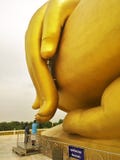 Grande statua dorata di Buddha con la sue grandi mano e dita al tempio Ang Thong Province, TAILANDIA di WAT MUANG Muang Fotografia Stock Grande statua dorata di Buddha con la sue grandi mano e dita al tempio Ang Thong Province, TAILANDIA di WAT MUANG Muang Fotografia Stock
