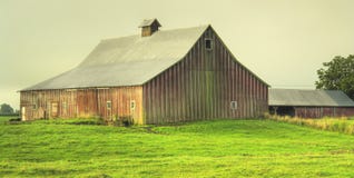 Grange rouge HDR photo stock Grange rouge HDR photo stock