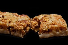 Granola migdał Glazurujący bar obrazy royalty free Granola migdał Glazurujący bar obrazy royalty free