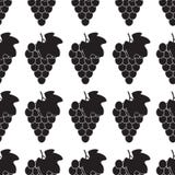 Grape Icon Food Fruit silhouette black and white sign symbol emblem seamless pattern vector illustration Grape Icon Food Fruit silhouette black and white sign symbol emblem seamless pattern vector illustration