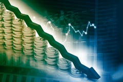 Graph showing business decline royalty free illustration Graph showing business decline royalty free illustration