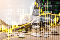Graph of stock market data and financial with stock analysis ind stock images Graph of stock market data and financial with stock analysis ind stock images