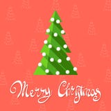 Graphic Christmas Tree Royalty Free Stock Image