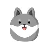 Graphique d'illustration de vecteur de Gray Cute Dog Cartoon Character illustration libre de droits Graphique d'illustration de vecteur de Gray Cute Dog Cartoon Character illustration libre de droits