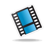 Graphisme visuel de film d'isolement Image stock Graphisme visuel de film d'isolement Image stock
