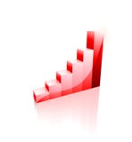 graphismes 3D : Graphique d'accroissement d'affaires, tableau illustration libre de droits graphismes 3D : Graphique d'accroissement d'affaires, tableau illustration libre de droits