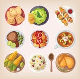 Graphismes mexicains de nourriture Graphismes mexicains de nourriture