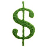 Green grass eco dollar currency symbol isolated Stock Images Green grass eco dollar currency symbol isolated Stock Images