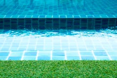 Swimming Pool Floor For Background Or Backdrop Stock Photo 
