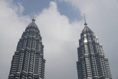 Grattacieli nella città di Kuala Lumpur immagini stock Grattacieli nella città di Kuala Lumpur immagini stock