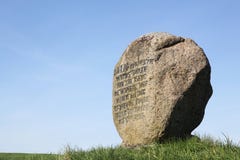 Grav av prinsen Hamlet i Ammelhede, Danmark arkivfoton Grav av prinsen Hamlet i Ammelhede, Danmark arkivfoton