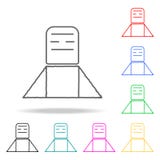 grav Beståndsdelar av mänsklig död i mång- kulöra symboler Högvärdig kvalitets- symbol för grafisk design Enkel symbol för websit stock illustrationer grav Beståndsdelar av mänsklig död i mång- kulöra symboler Högvärdig kvalitets- symbol för grafisk design Enkel symbol för websit stock illustrationer