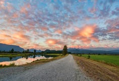 Gravel Path with Amazing Clouds stock photo Gravel Path with Amazing Clouds stock photo